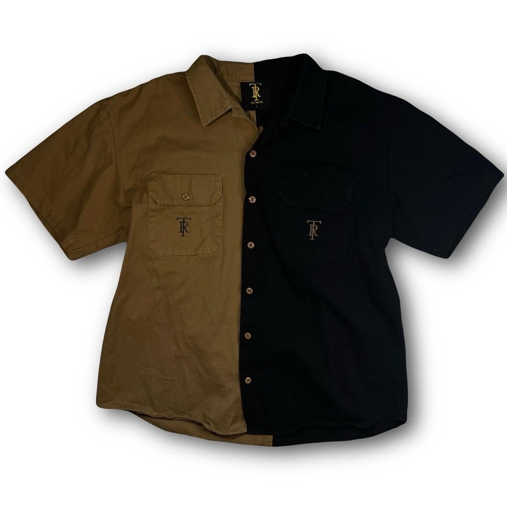 Très Rasché 50-50 short sleeve button up L